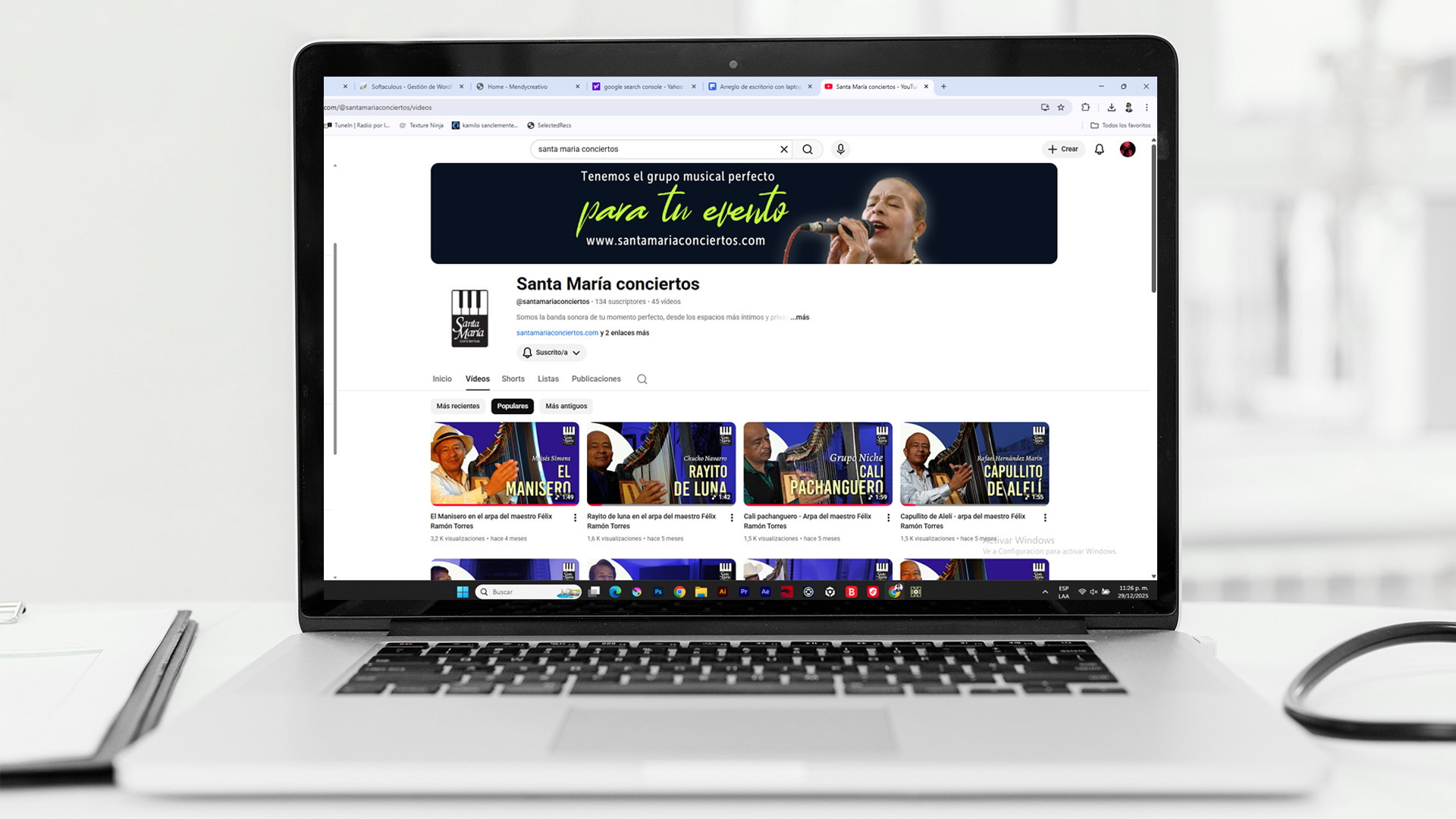 santamariaconciertosyoutubemendy
